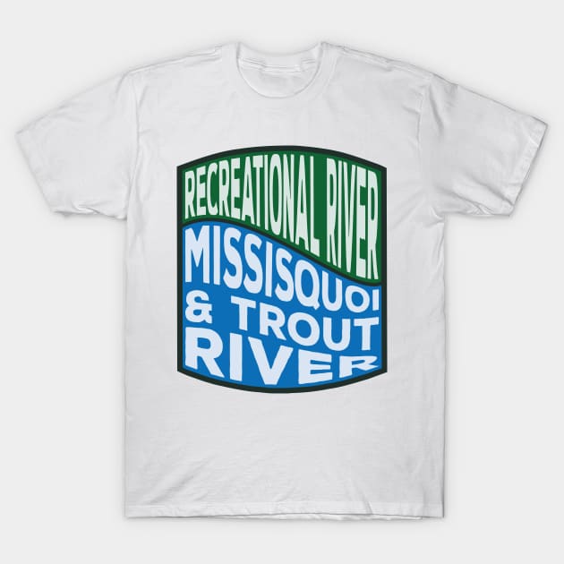 Missisquoi and Trout River Recreational River Wave T-Shirt by nylebuss